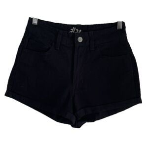 Sz.27- Harlow- hi rise Black Denim/Jean Shorts